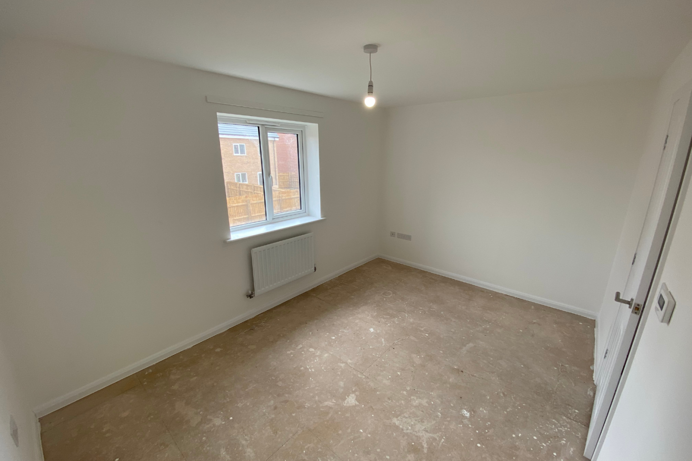 Empty bedroom space