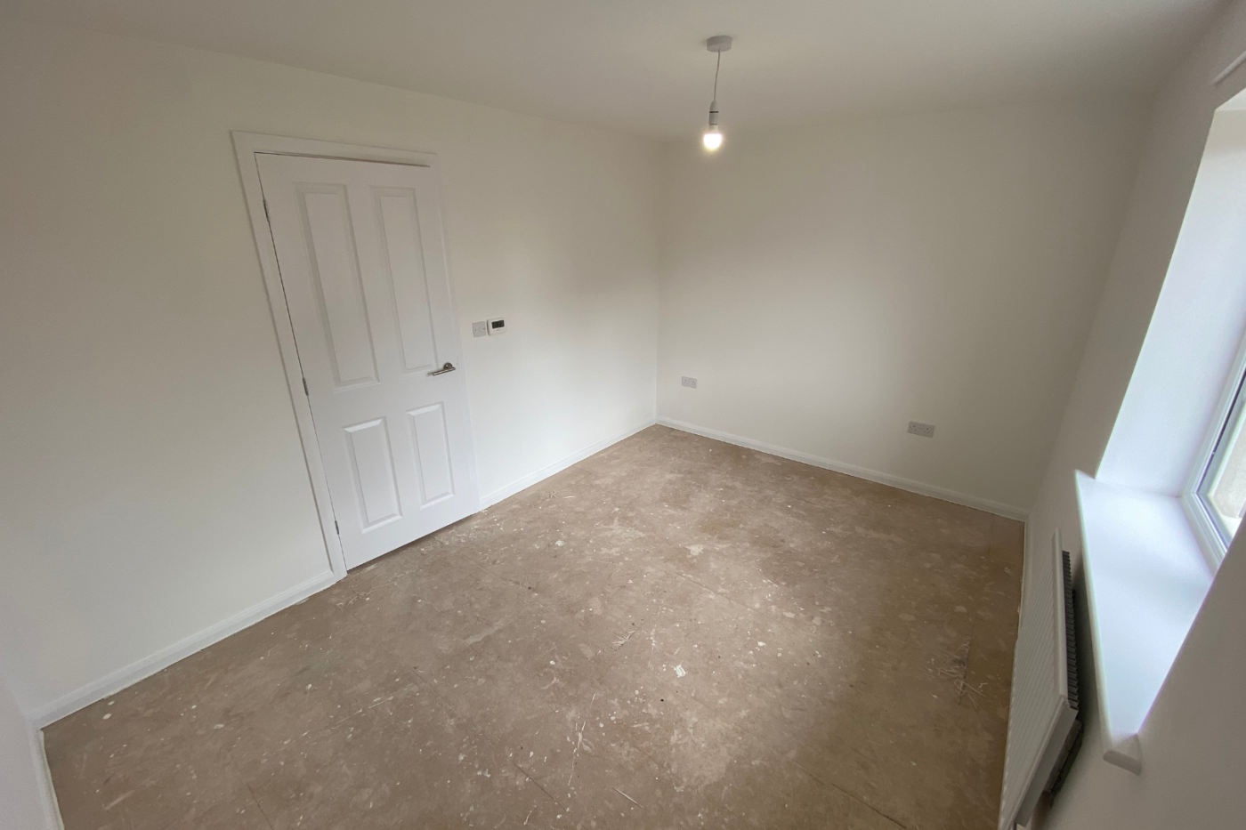 Empty bedroom space