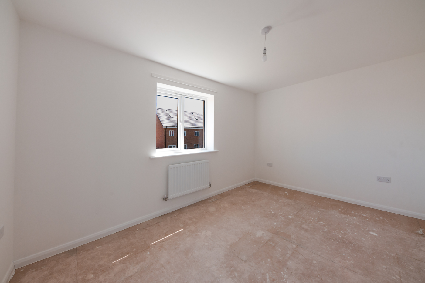 Empty bedroom space