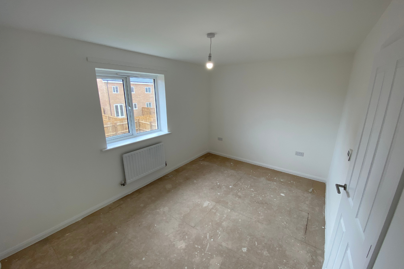 Empty bedroom space