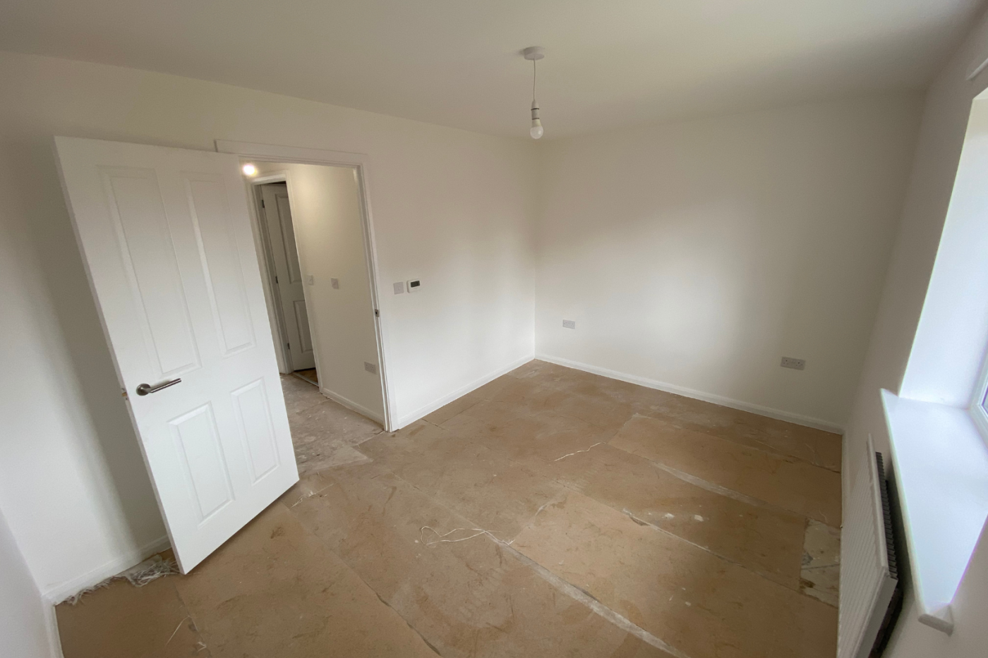 Empty bedroom space