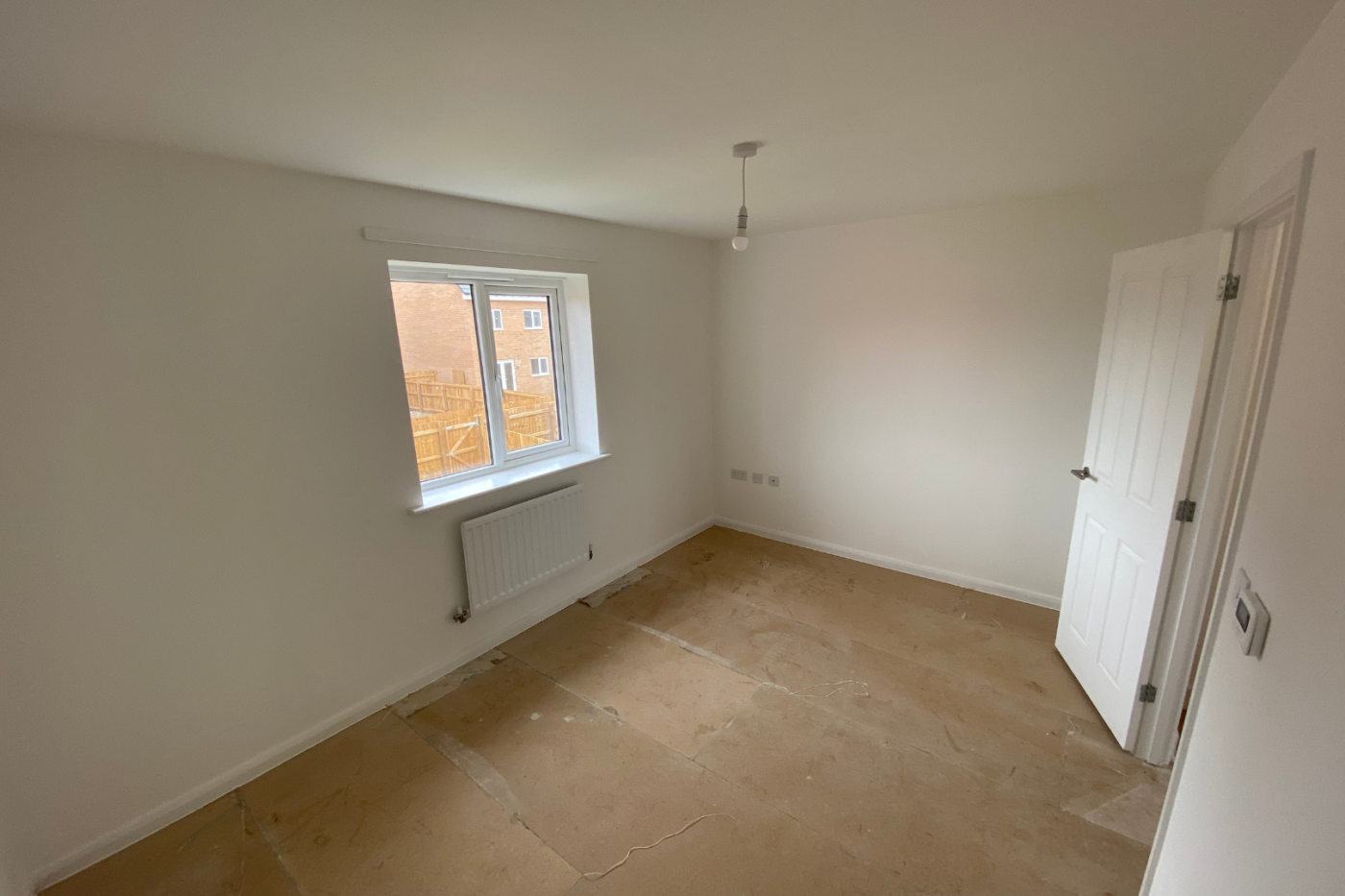 Empty bedroom space