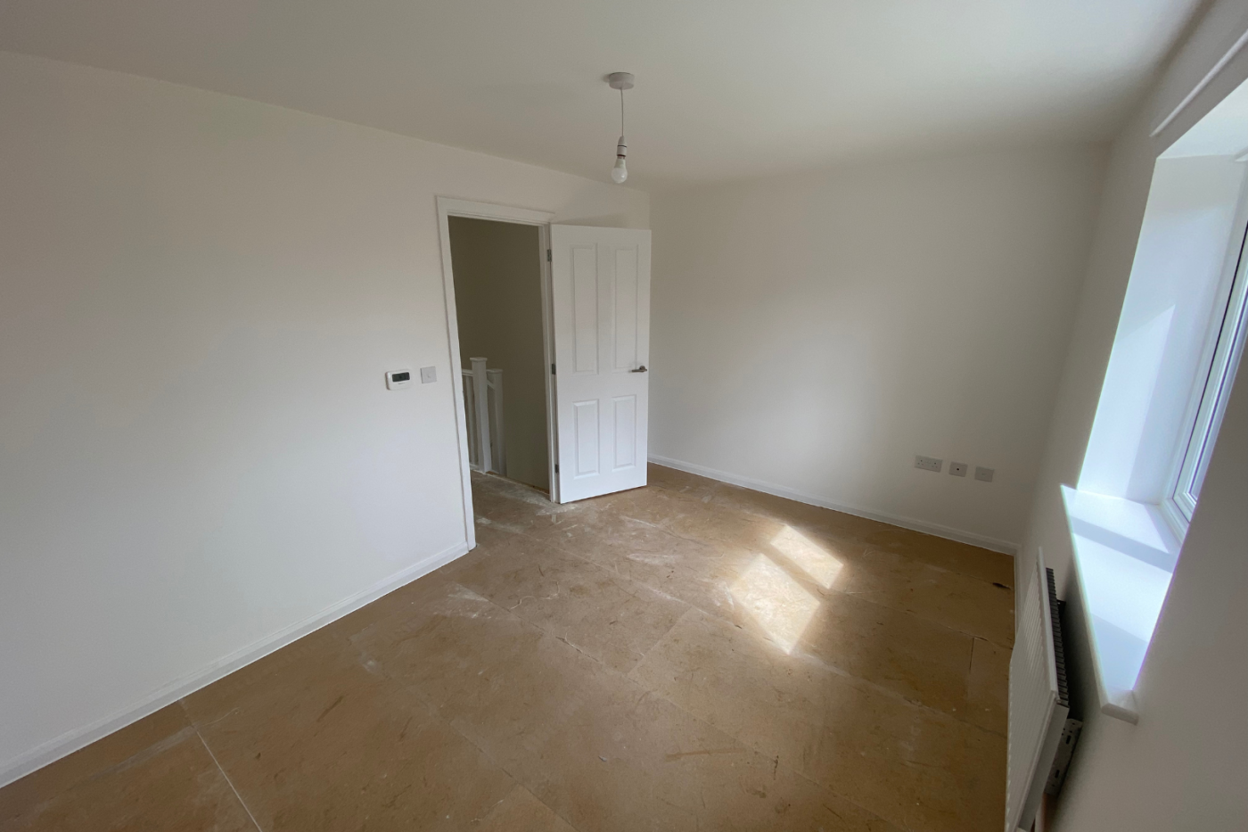 Empty bedroom space