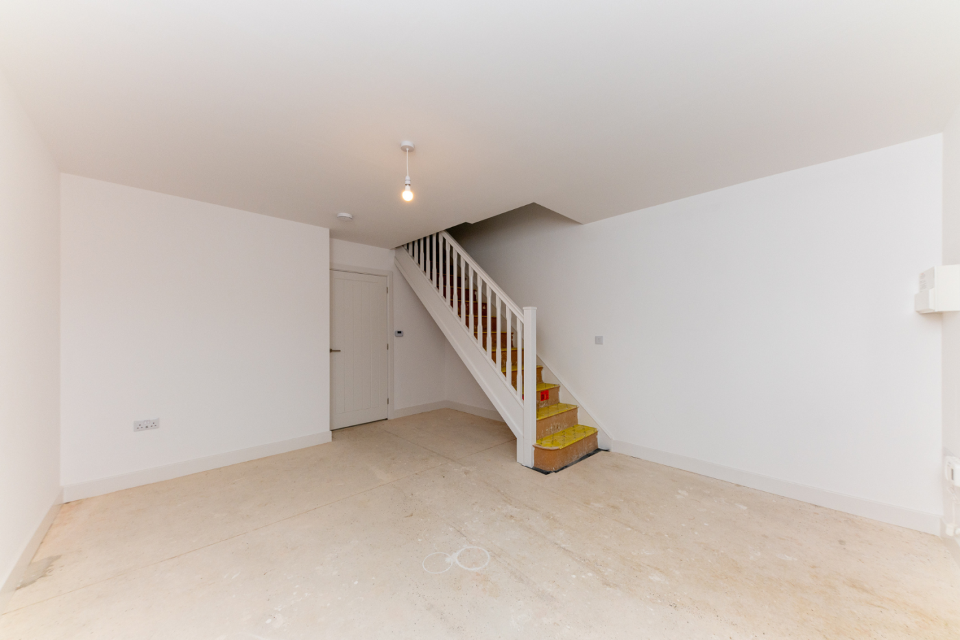 Lounge space with stairs