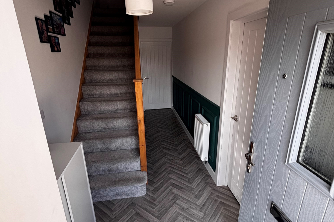 Hallway with stairs