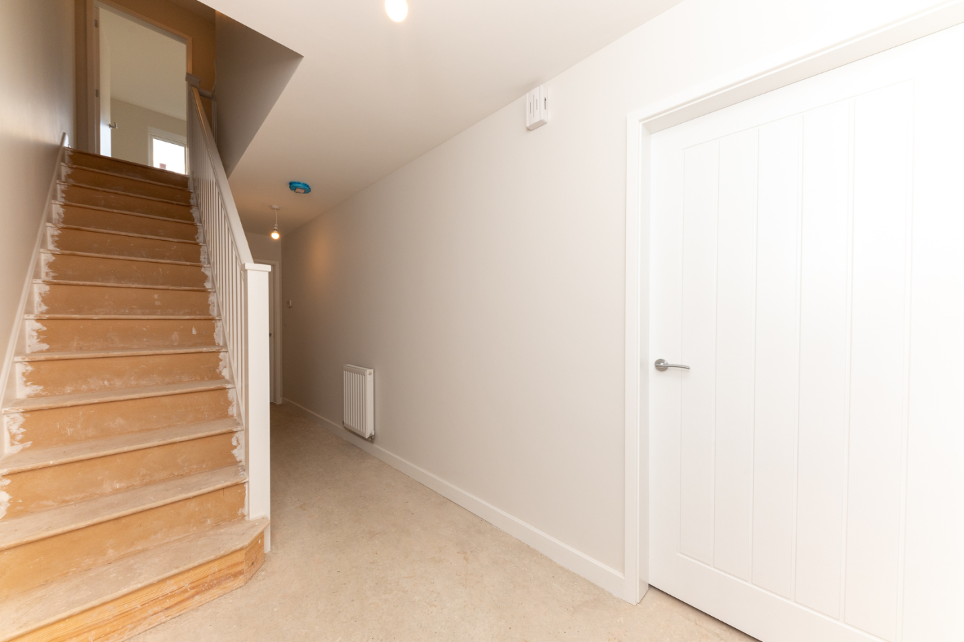 Hallway with stairs