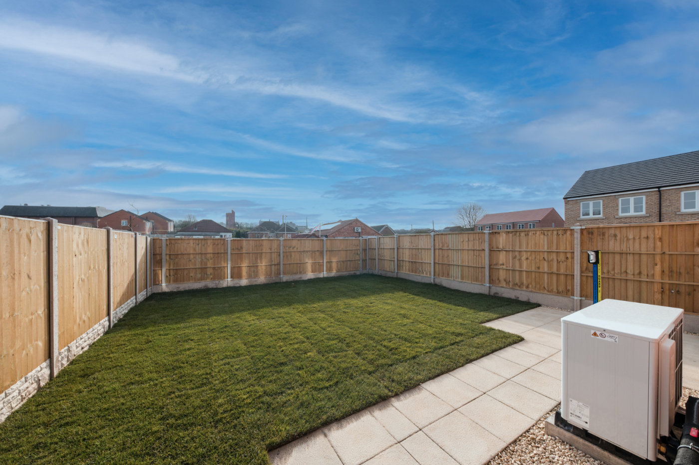 Garden and patio