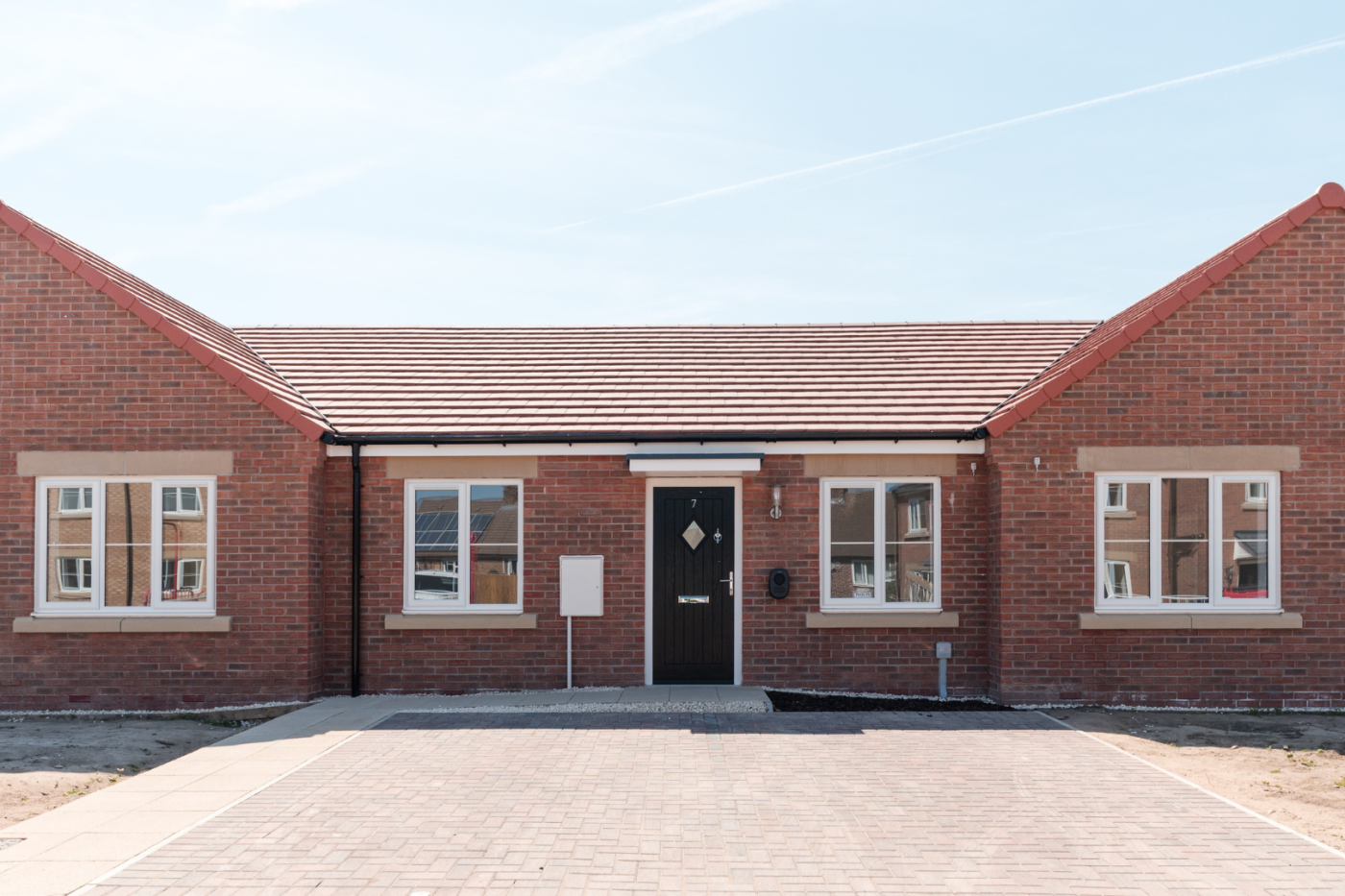 Front of a mid terrace bungalow