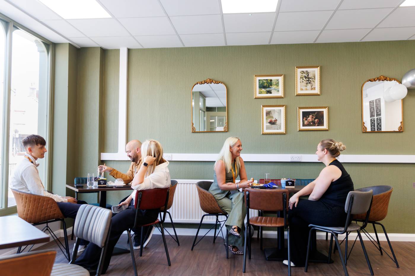 Customers inside the Grange Cafe in Market Rasen - July 2026