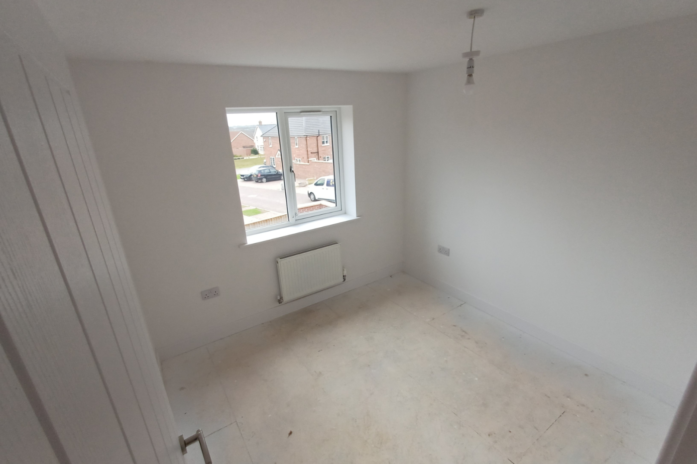 Empty bedroom space