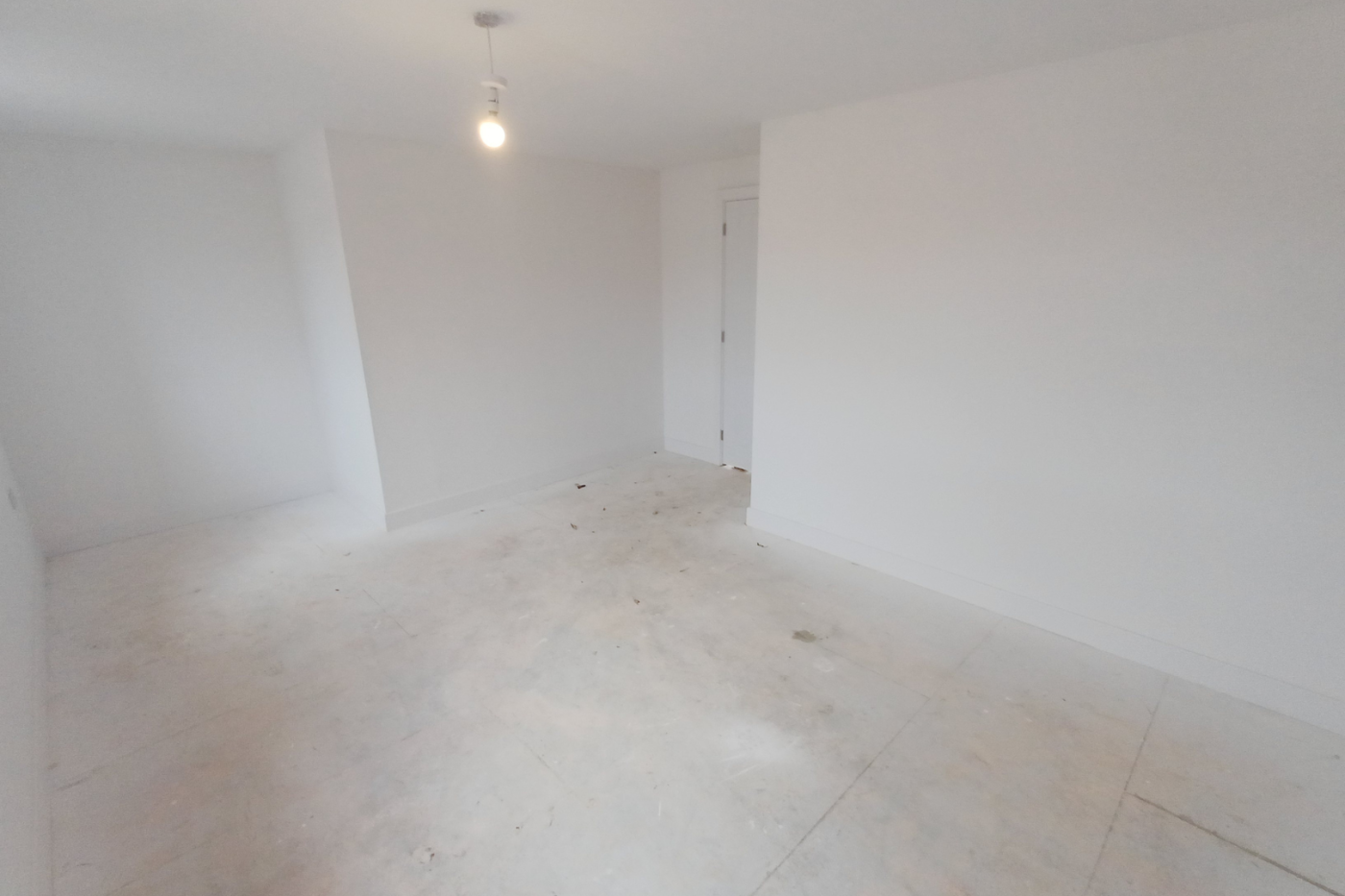 Empty bedroom space