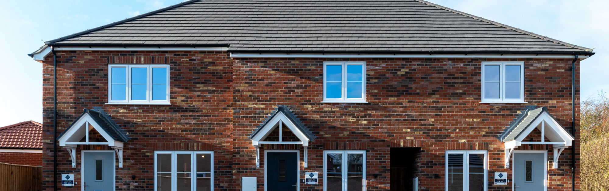 A row of terrace houses