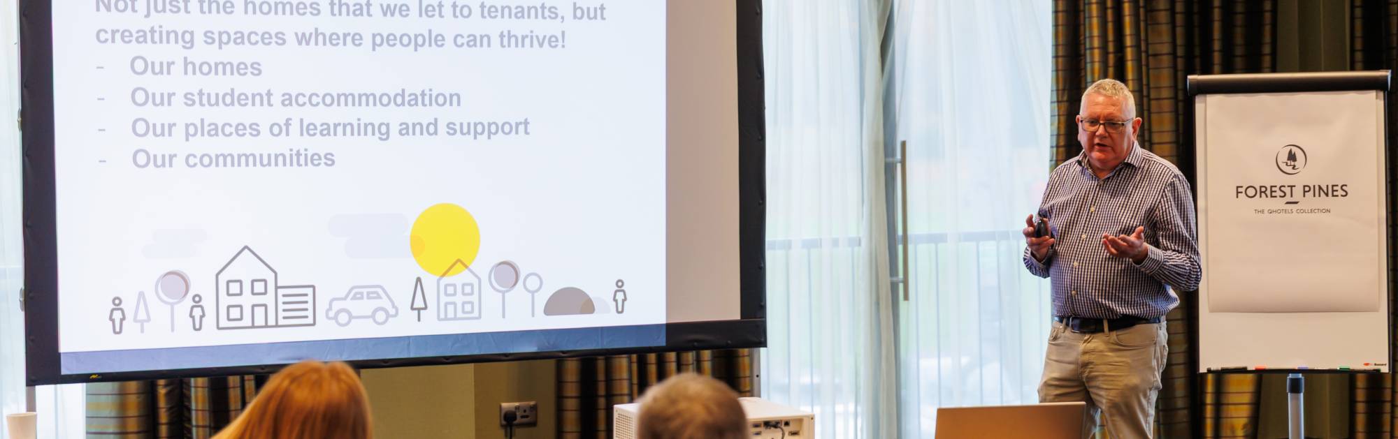 Greg Bacon, Chief Executive of Acis Group, addresses the Board
