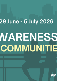 A logo promoting anti-social behaviour awareness week