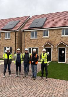 A group of people on a construction site