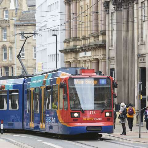 Tram at Malin Bridge