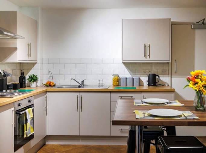 Shared kitchen newly refurbished