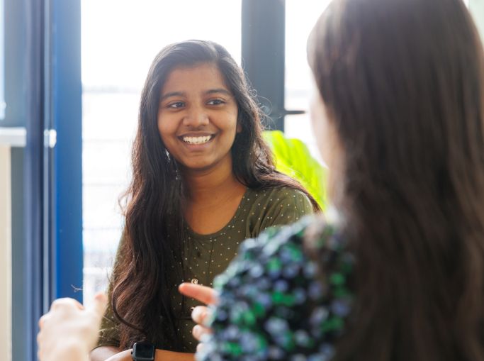 Students chatting