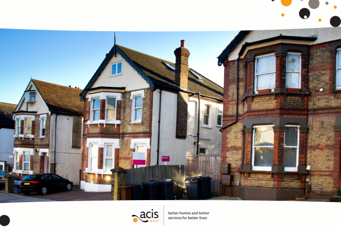 A street of large detached houses