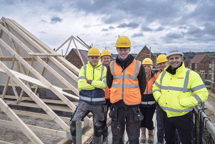 A group of people on a construction site