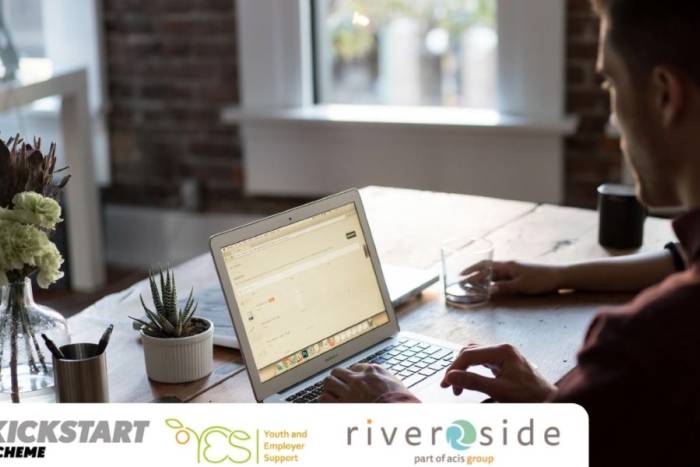 Man working on his Laptop