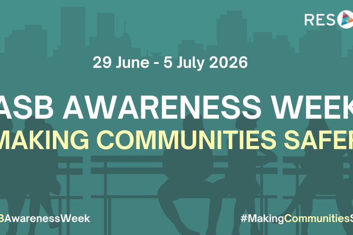 A logo promoting anti-social behaviour awareness week