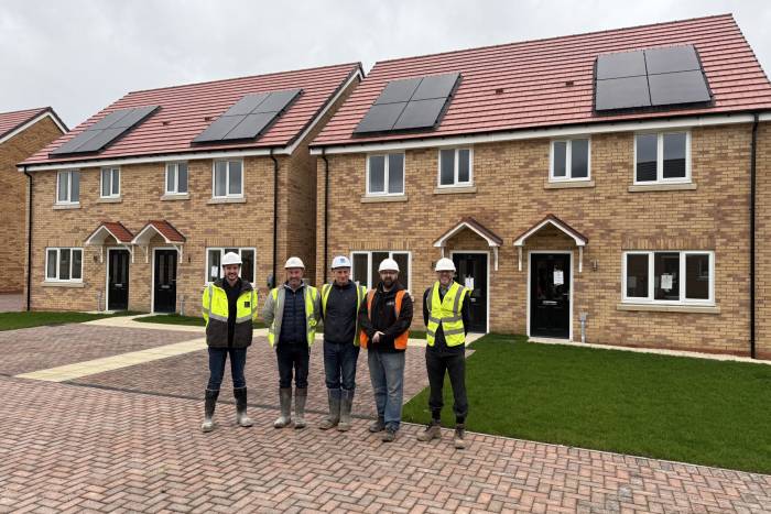 A group of people on a construction site