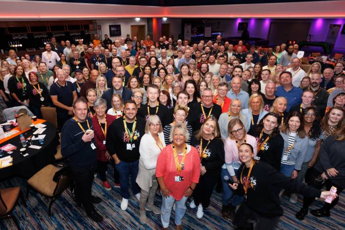 Crowd at formal event