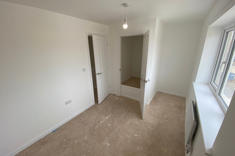 Bedroom with cupboard