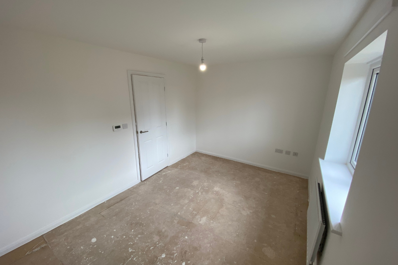 Empty bedroom space