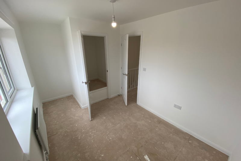 Empty bedroom space