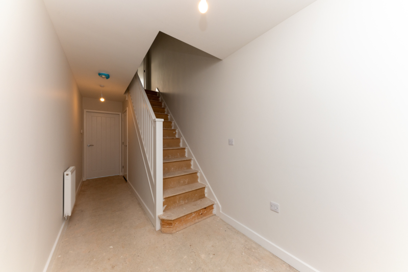 Hallway with stairs