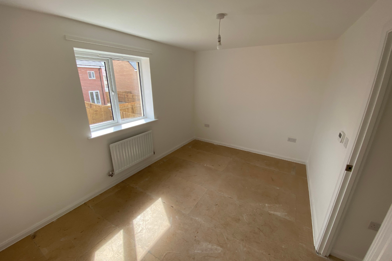 Empty bedroom space