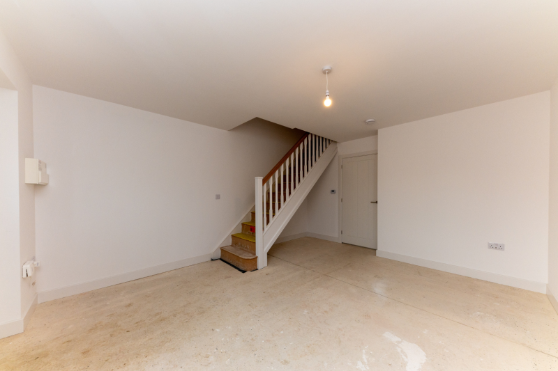 Lounge space with stairs