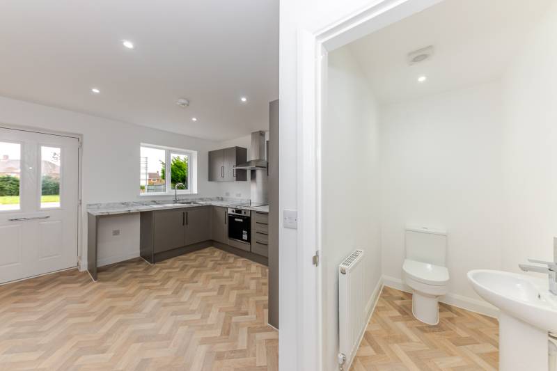 Kitchen and downstairs toilet