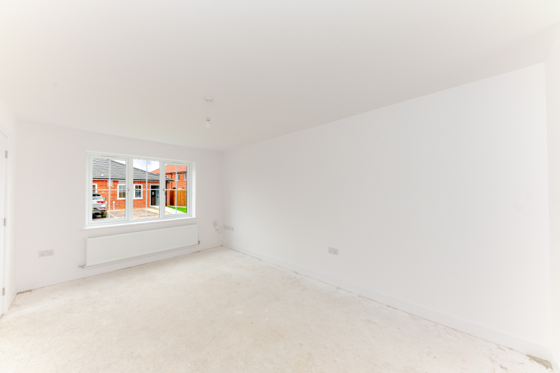 Living room with window view to the front of the house