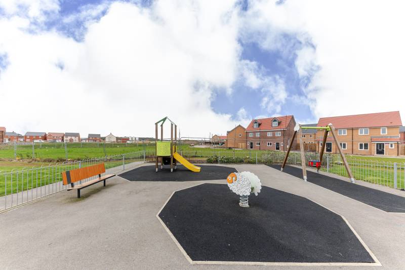 Playground opposite house