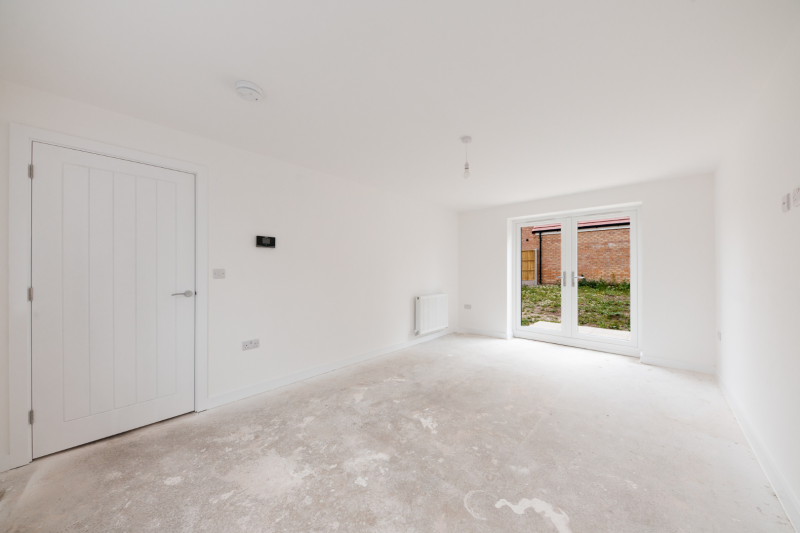 Lounge space with patio doors to the garden