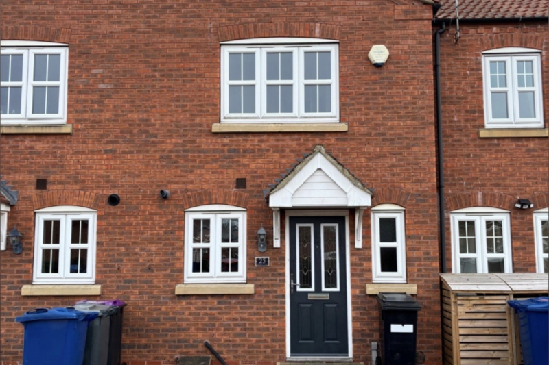 Front of a mid terrace house
