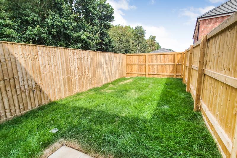 Rear garden new build property