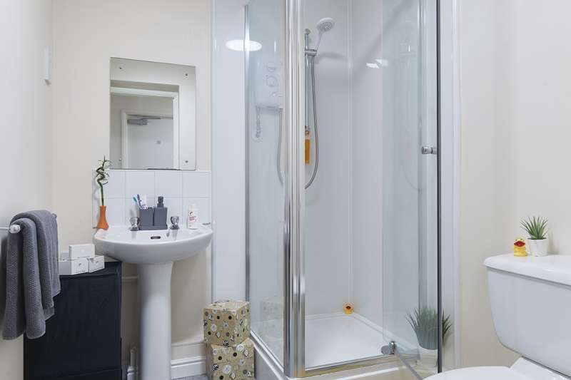 Bathroom with shower cubical