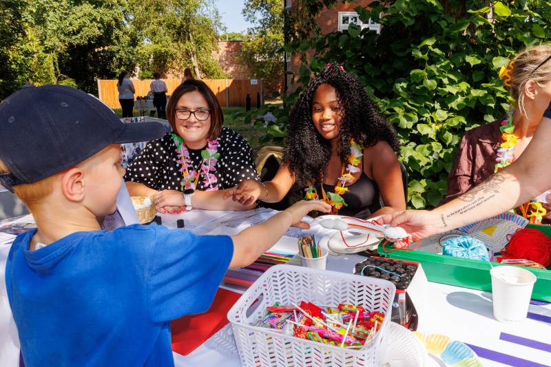 Community members meet the Acis and Skills Centre Plus team at the launch of the Grange Collective in Market Rasen - July 2026
