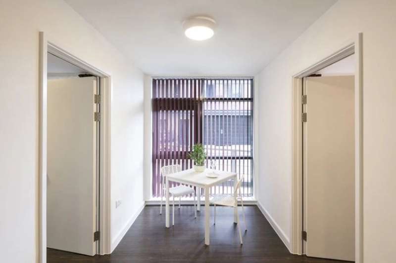 Dining area between two rooms