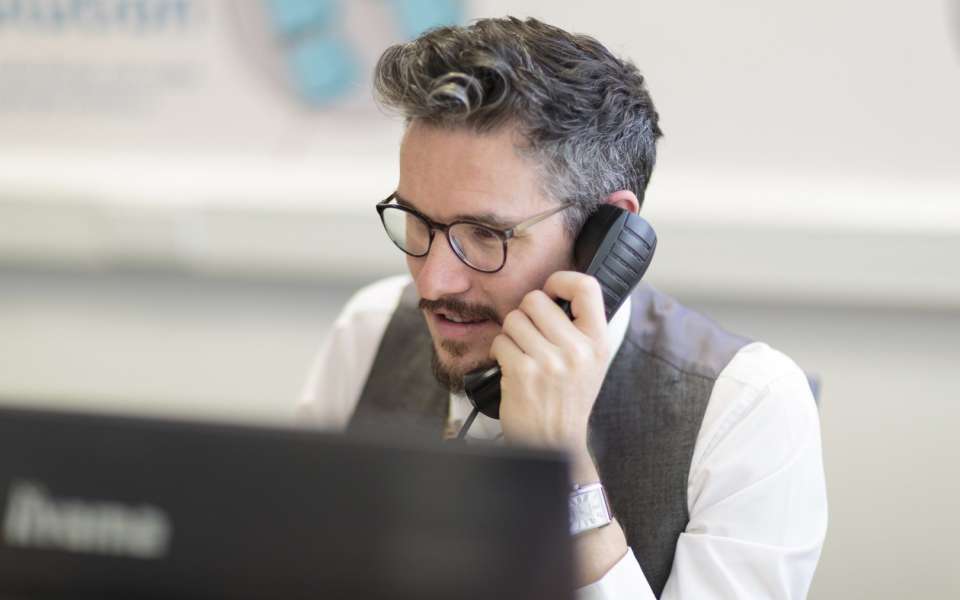 Man talking on the phone