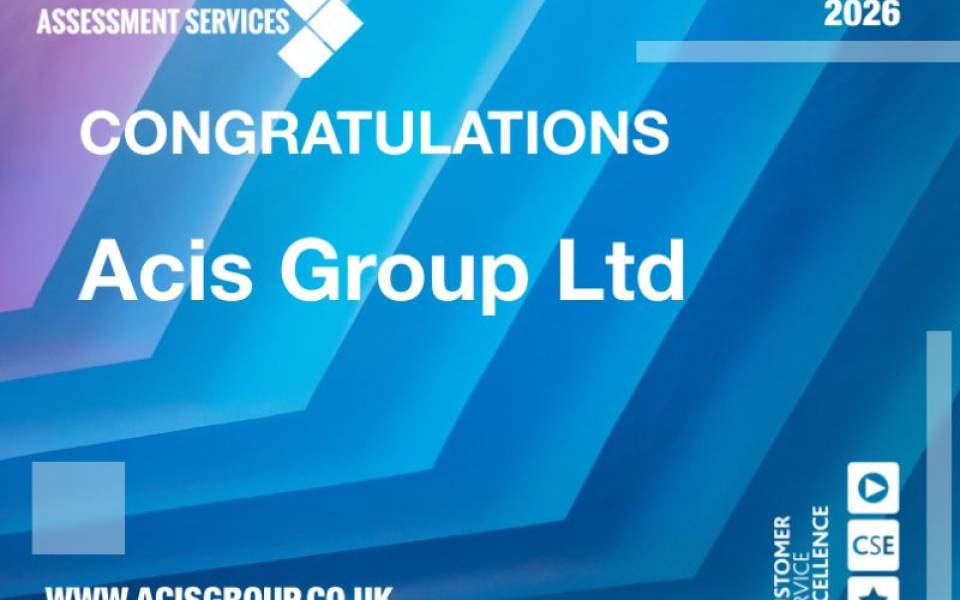 An image confirming Acis Group has retained Customer Service Excellence Accreditation 