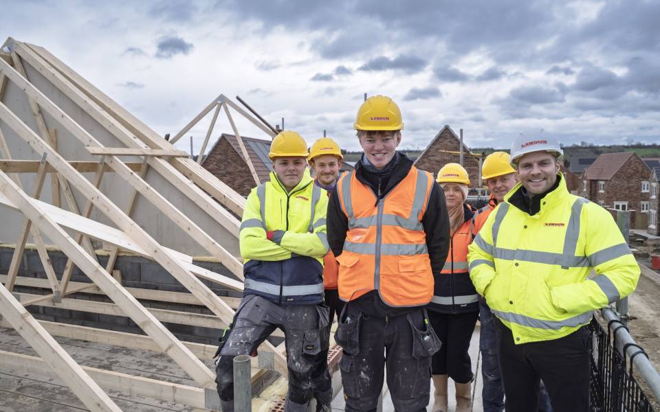 A group of people on a construction site