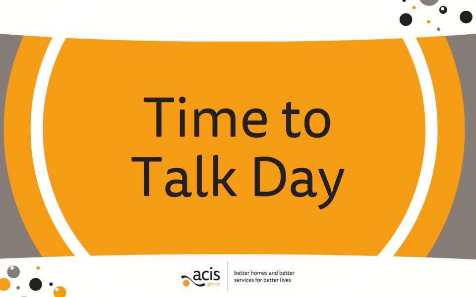 Poster saying time to talk day