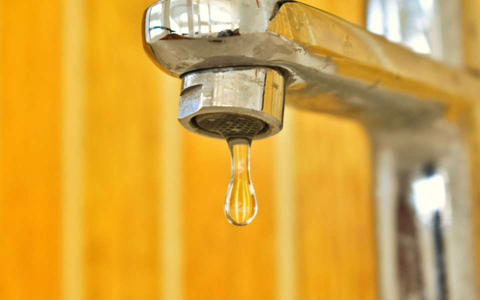Close up of tap dripping